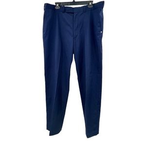 RLX Ralph Lauren Golf Pants Mens Size 38 x 32 Flat Front Navy Chino Performance